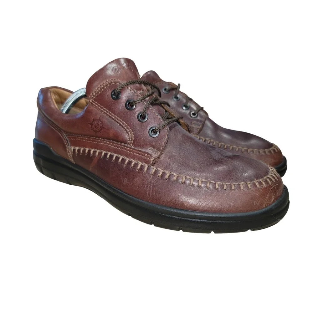 ECCO Seawalker‎ Men's Shoes Brown Leather Runner Oxford Sz EU 44/US 10.5